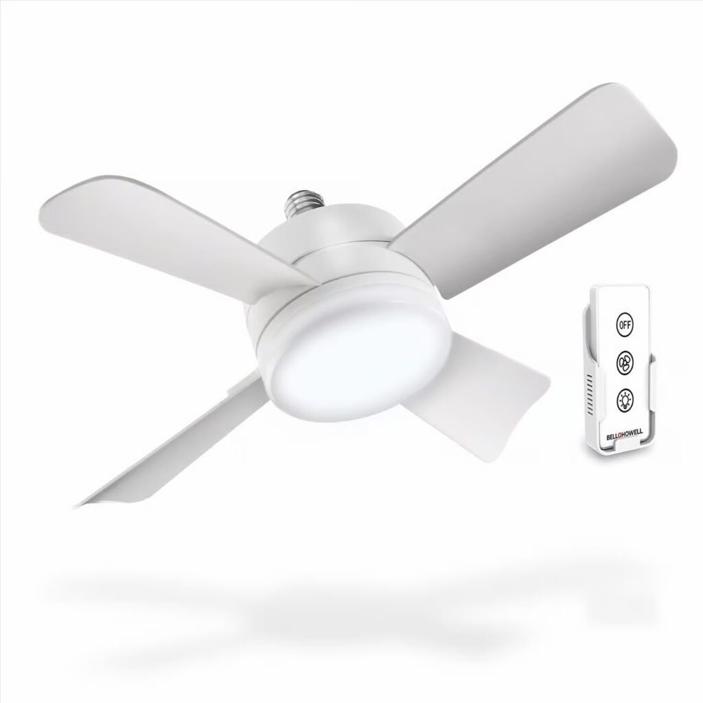 電球交換タイプ Bell & Howell ソケットファンライト(8563)