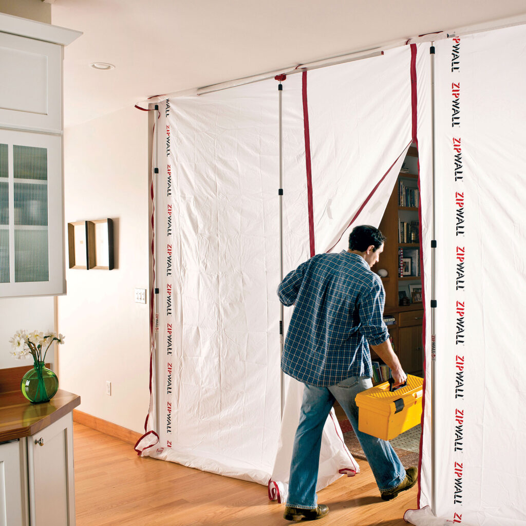 養生が簡単！　ZIPWALL SLPポール 3.6M 2本入り