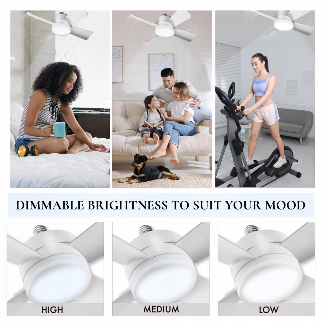 電球交換タイプ Bell & Howell ソケットファンライト(8563)