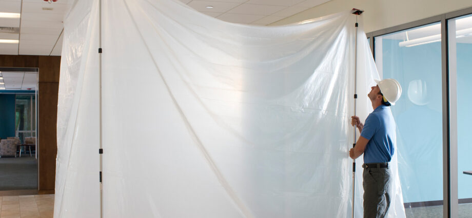 養生が簡単！　ZIPWALL SLPポール 3.6M 2本入り