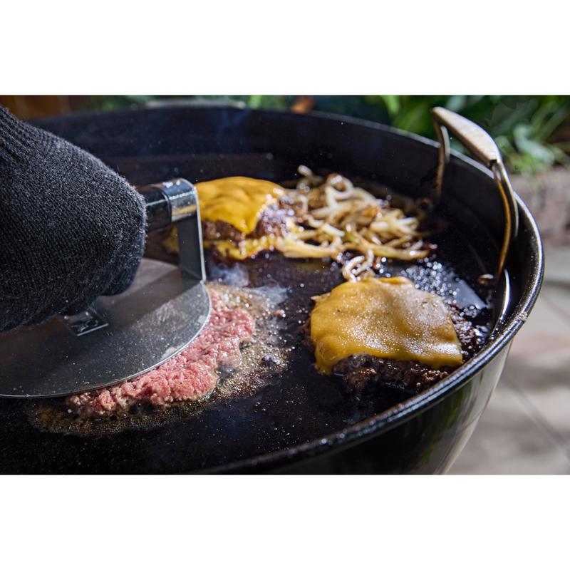 薄くカリっとしたハンバーガー Weber バーガープレス (3400846)