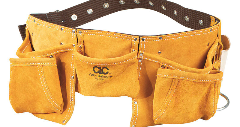 CLC 12ポケット付革製ワークエプロン (527X)