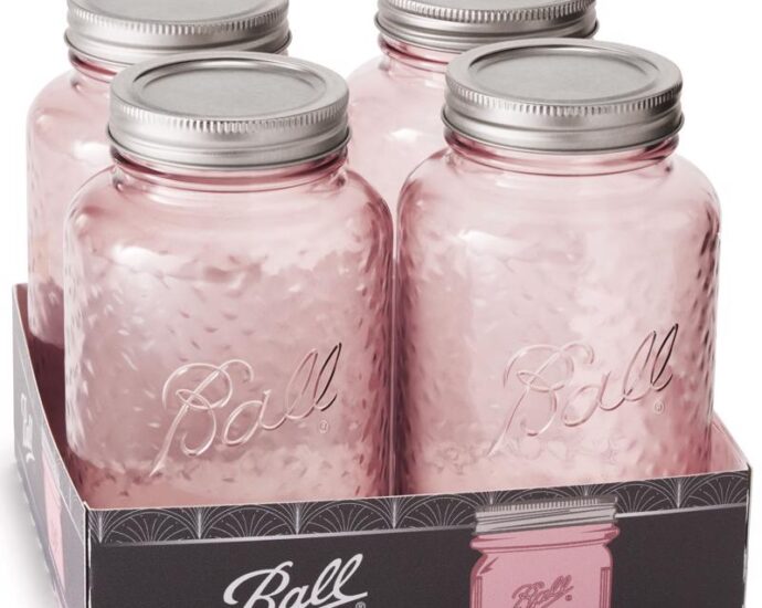 Ball キャニングジャー レギュラーマウス ローズ 4個入