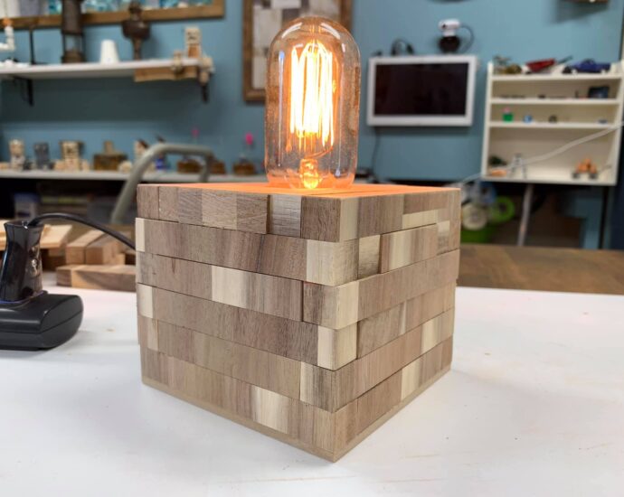 エジソンライト　ウッドブロックタイプ