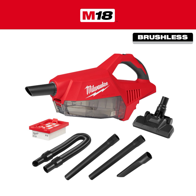 Milwaukee M18 コードレス式ハンドバキューム (0892-20)本体のみ