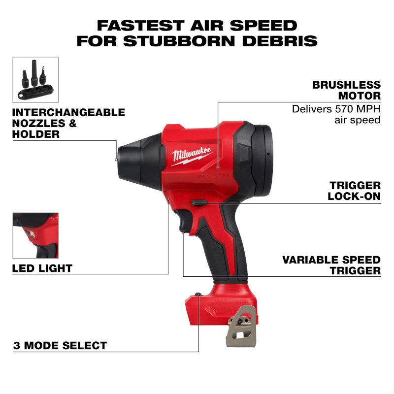 Milwaukee M18 コンパクトブロワー (0887-20)本体のみ