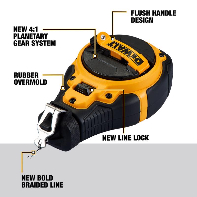 細い線も描ける　DeWalt チョークラインリール (DWHT48333)