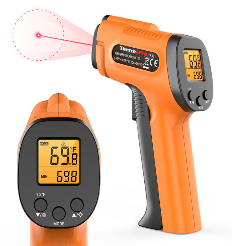 ThermoPro デジタル式赤外線温度計 (TP30W)