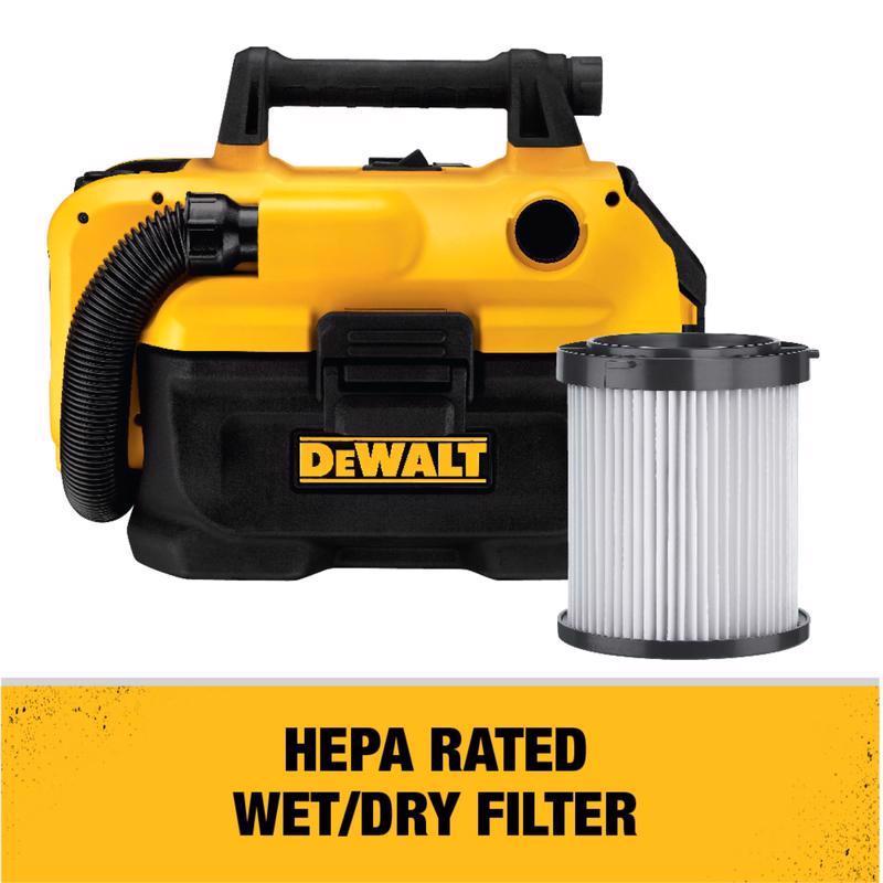 DeWalt 20V MAX コードレス式ウェット&ドライバキューム 本体のみ(DCV580H)