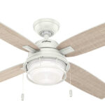 Hunter Fan Ocala 屋内＆屋外用シーリングファン ホワイト 52インチ (59240)