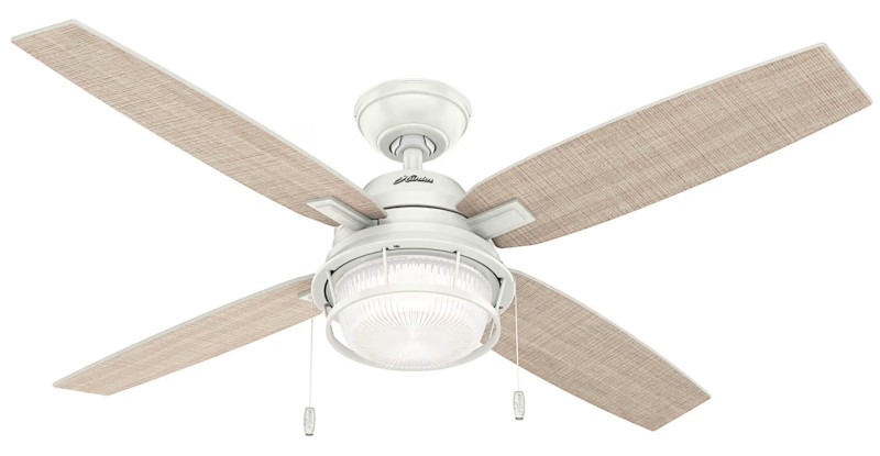 Hunter Fan Ocala 屋内＆屋外用シーリングファン ホワイト 52インチ (59240)