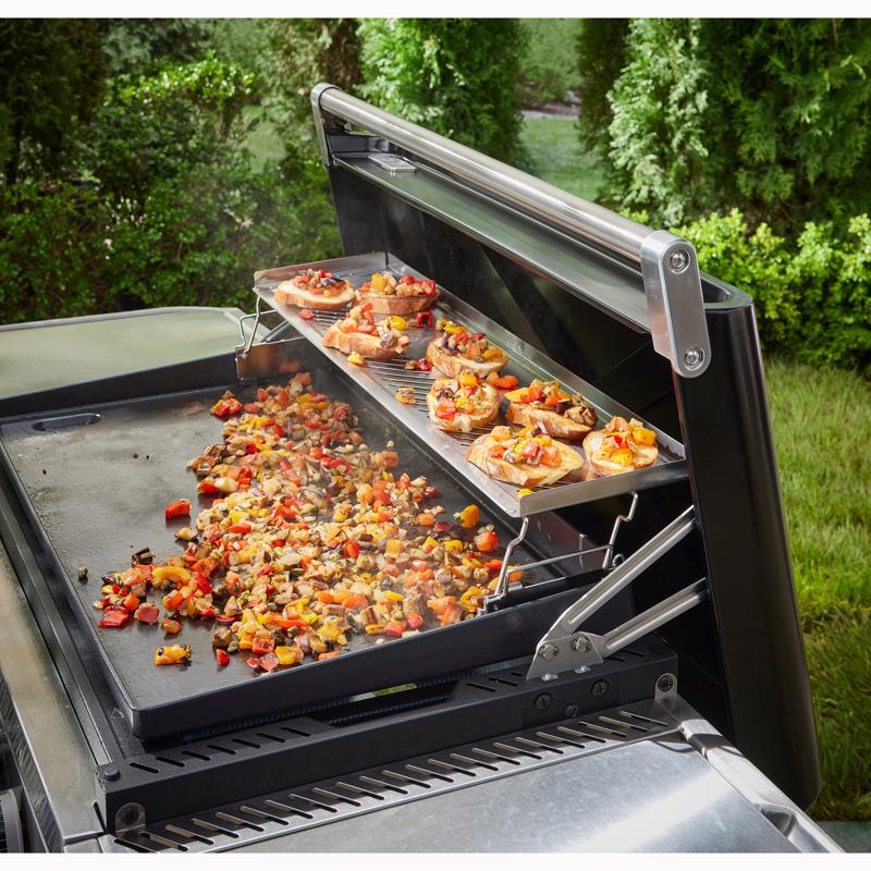 Weber 30インチ Slateグリドル用スティール製保温ラック