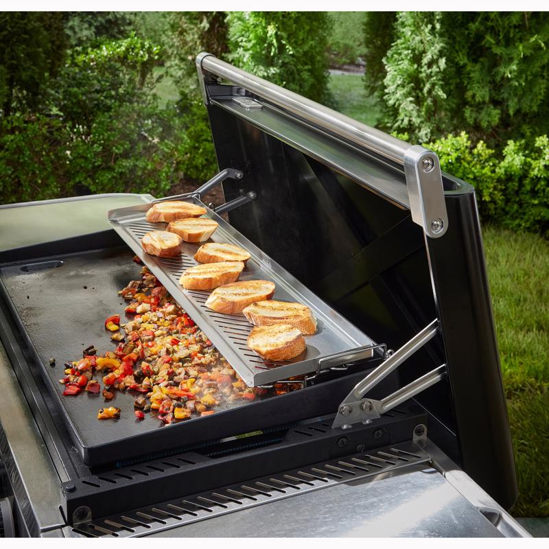 Weber 30インチ Slateグリドル用スティール製保温ラック