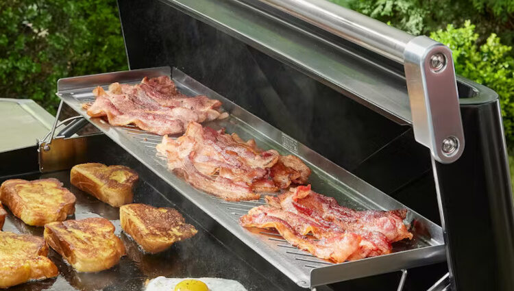 Weber 30インチ Slateグリドル用スティール製保温ラック