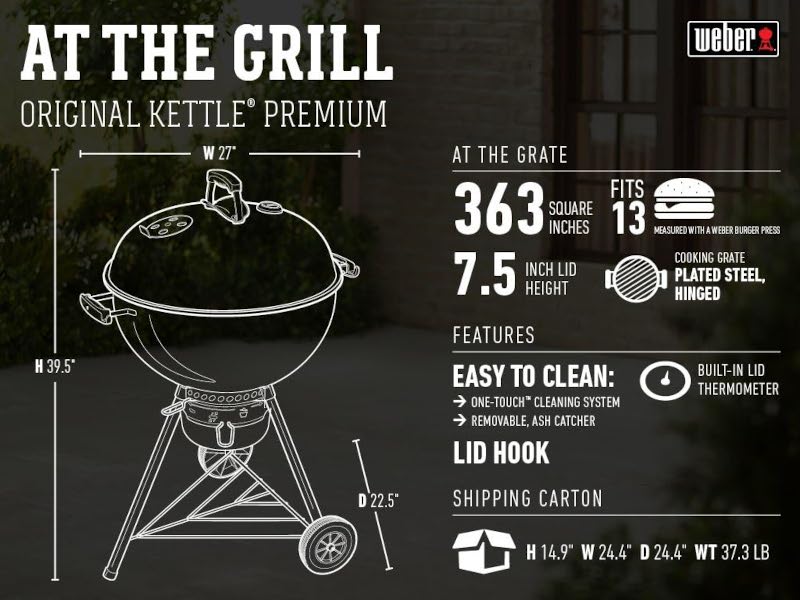 Weber Original Kettle Premium チャコールグリル コッパー (14402001)