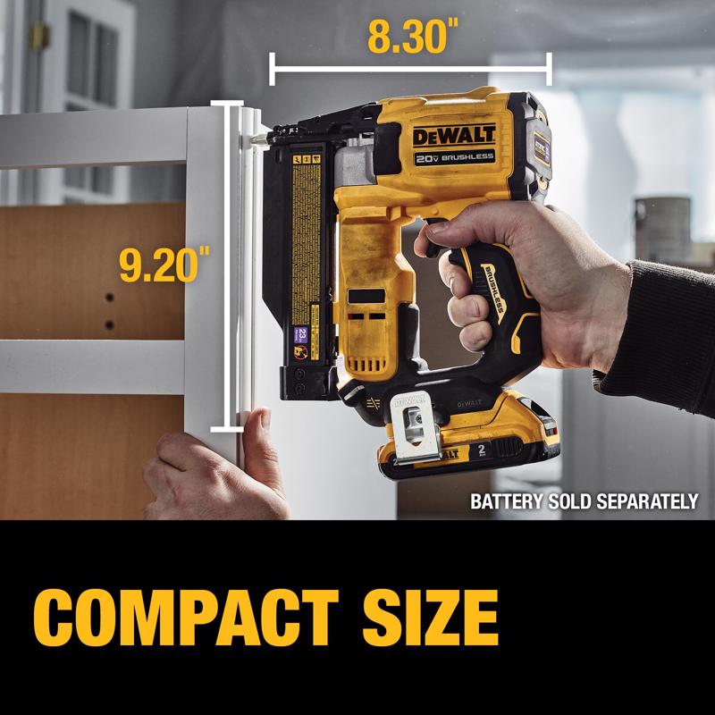 DeWalt 20V MAX コンパクトピンネイラー 本体のみ (DCN623B)