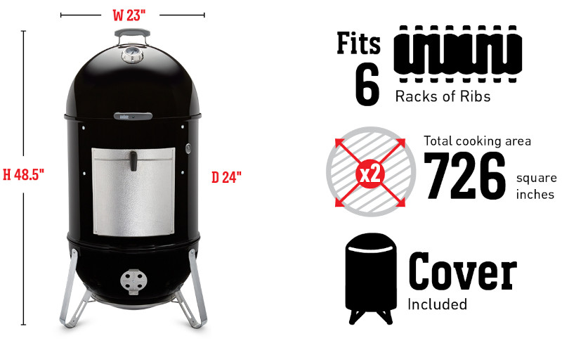 Weber Smokey Mountain チャコールスモーカー 22インチ (731001)