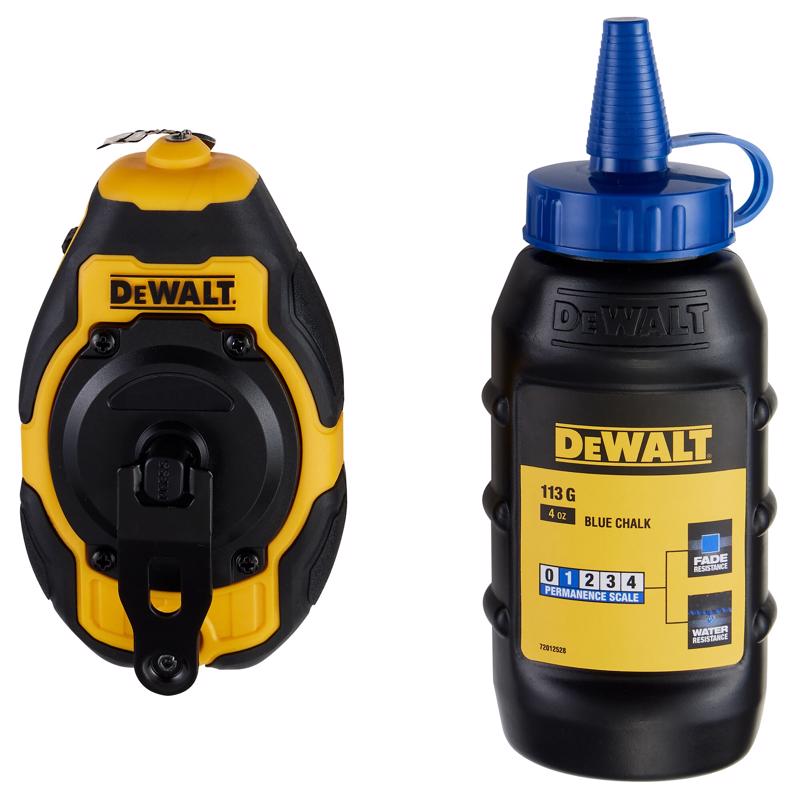 DeWalt コンパクトチョークラインリールキット ブルー (DWHT48330BC)
