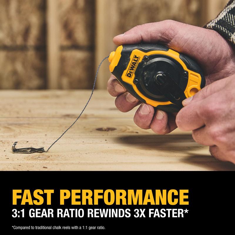 DeWalt コンパクトチョークラインリールキット ブルー (DWHT48330BC)