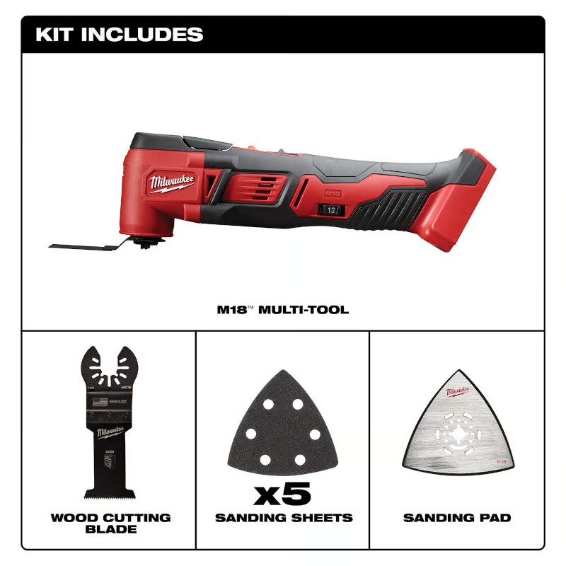 Milwaukee M18 コードレスオシレーティングマルチツール 本体のみ (2626-20)
