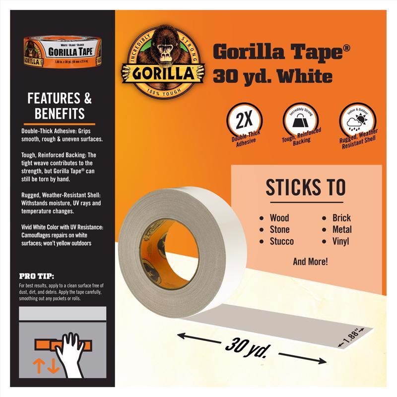 Gorilla ダクトテープ 30ヤード ホワイト