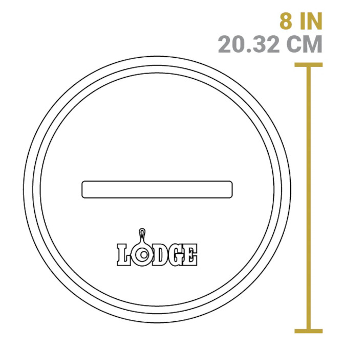 Lodge 鋳鉄製ベーコンプレス 8インチ (L8RFIP)
