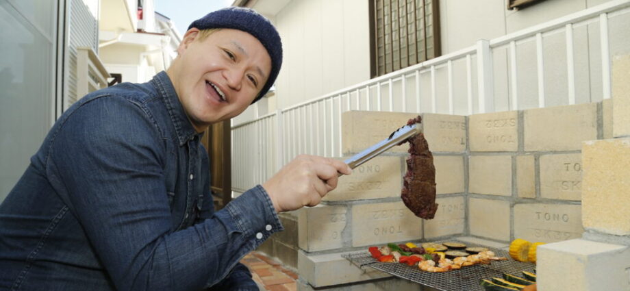 庭にバーベキューコンロをDIY｜耐火レンガで作るBBQコンロの作り方