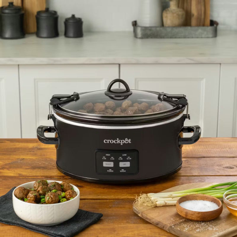 Crock-Pot 2125185 6クォート スロークッカー|プログラム調理・保温対応