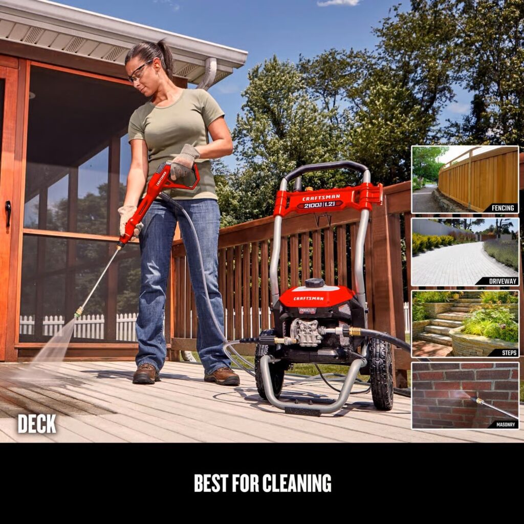 CRAFTSMAN CMEPW2100|2,100 PSI 電動高圧洗浄機・洗剤タンク付き