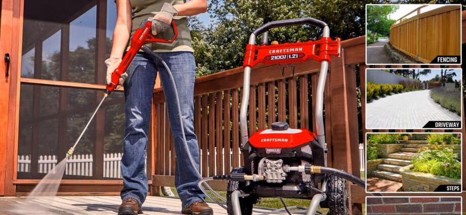 CRAFTSMAN CMEPW2100|2,100 PSI 電動高圧洗浄機・洗剤タンク付き
