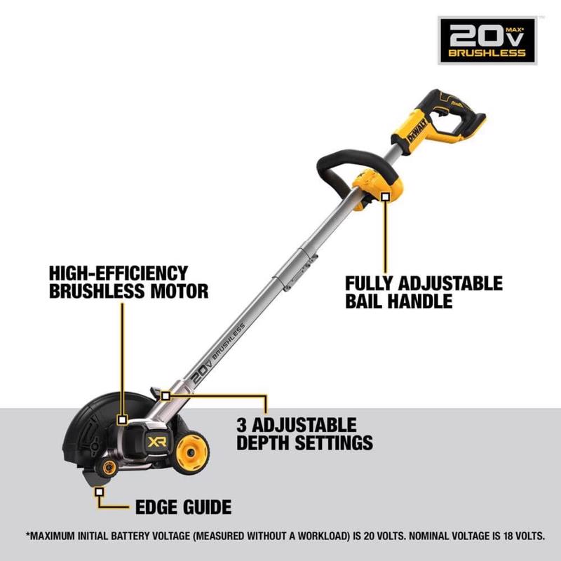 DEWALT DCED400B 20V MAX コードレスエッジャー｜ブラシレス・2インチ対応