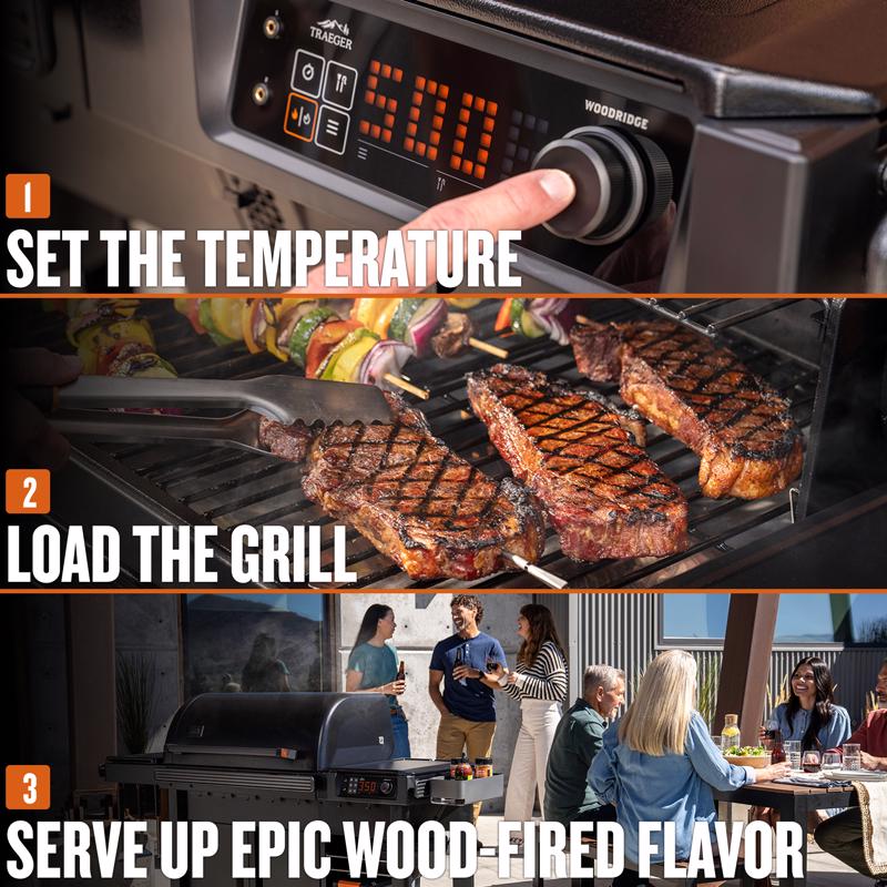 Traeger Woodridge Pro ペレットグリル｜970平方インチ・WiFIRE対応
