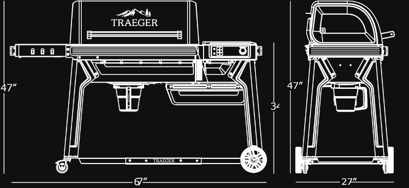 Traeger Woodridge Pro ペレットグリル｜970平方インチ・WiFIRE対応