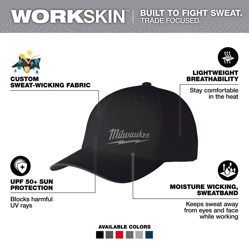 MILWAUKEE WORKSKIN 507B-LXL|吸汗速乾・UPF 50対応フィットキャップ