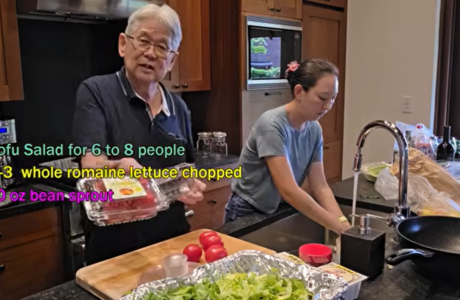 ハワイの食材で作る豆腐サラダ