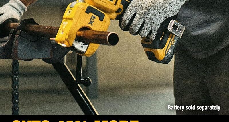 DEWALT DCE154B コードレス銅管カッター|配管作業をスピーディーに効率化