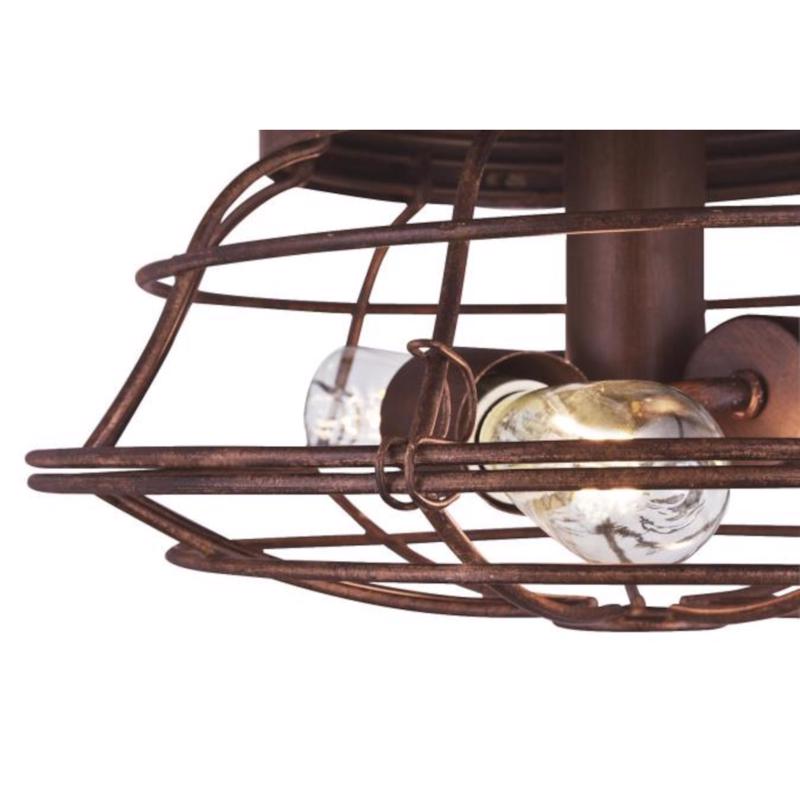 Westinghouse Barnett 48インチ シーリングファン｜レトロなLED照明付き