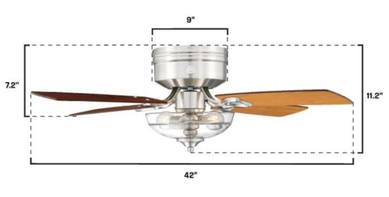 Westinghouse Hadley 42インチ シーリングファン｜LED照明付き