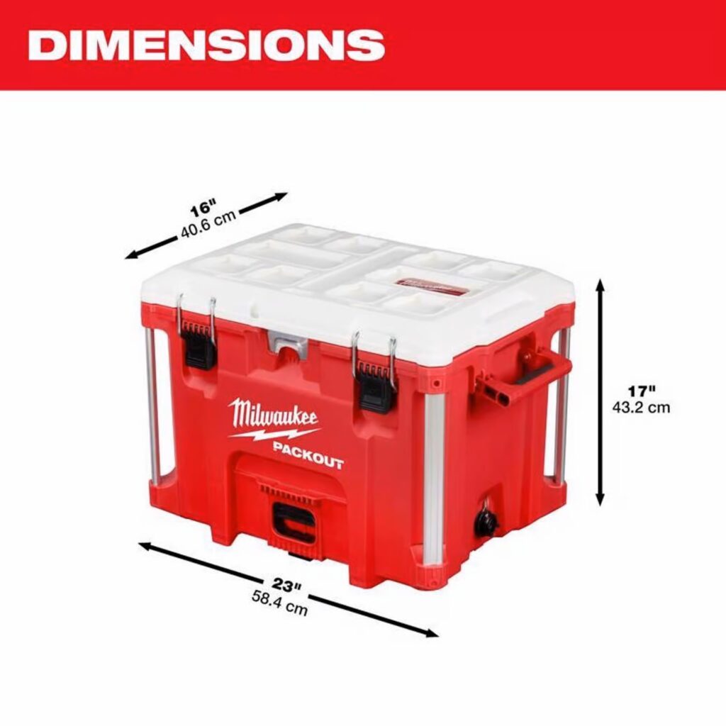 Milwaukee PACKOUT™ 40QT XLクーラーボックス｜高い保冷力とタフな設計が魅力
