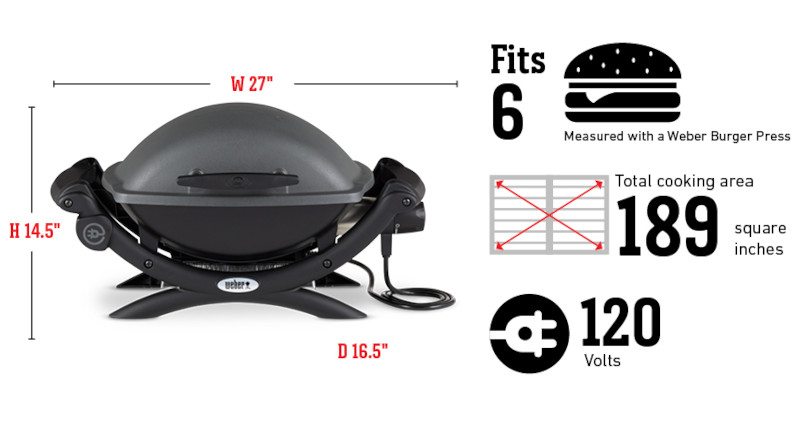 Weber Q 1400 52020001 電気式グリル|ウェーバー BBQグリル