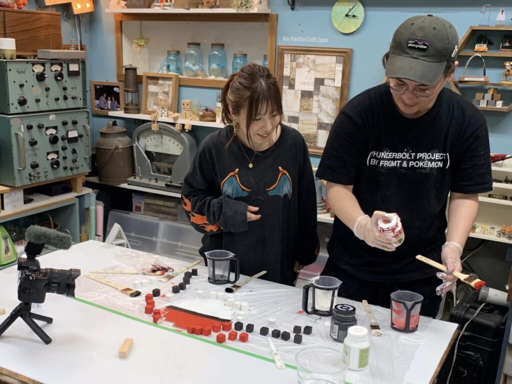 GW最終日の工房、撮影現場で知り合ったカメラマンさん